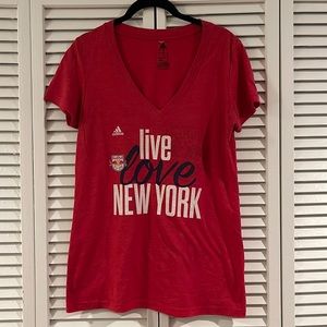 Adidas Red Bull New York Soccer Tee T-Shirt SOFT